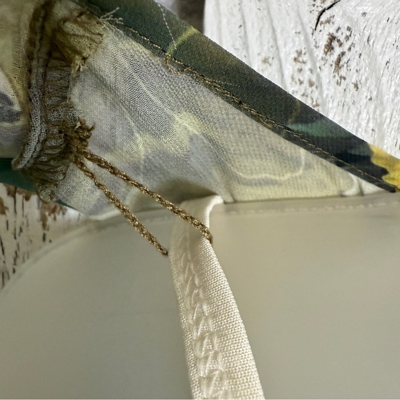 Liz Claiborne‎ 2 Pc Floral Sheer Top With Camisole Size Large Sleeveless Cottage - Picture 6 of 13